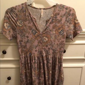 Orange Creek boutique brand mauve floral dress